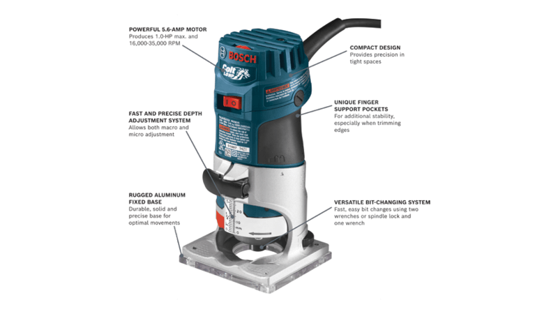 Colt™ Electronic Variable-Speed Palm Router