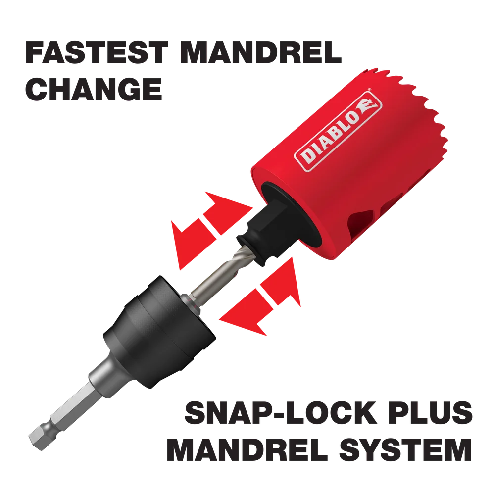 Diablo SDS Snap-Lock Plus™ Mandrel System