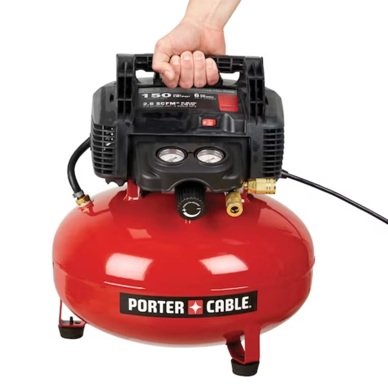 6-Gallon Oil-Free Pancake Compressor 0.8HP