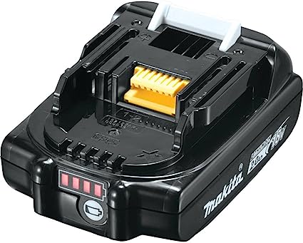 Batería compacta Makita de iones de litio de 18 V, 2,0 Ah, color negro