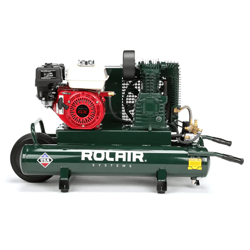 Compresor de aire a gas con ruedas Rolair de 5.5 HP - Tanque de 9 GAL