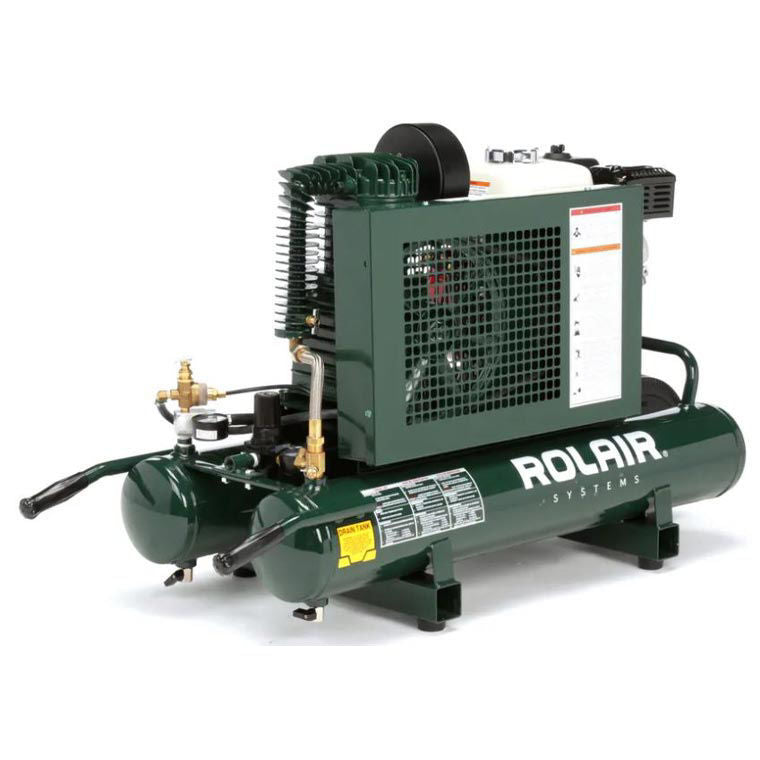 Compressor de ar a gás Rolair 5,5 HP - tanque de 9 GAL