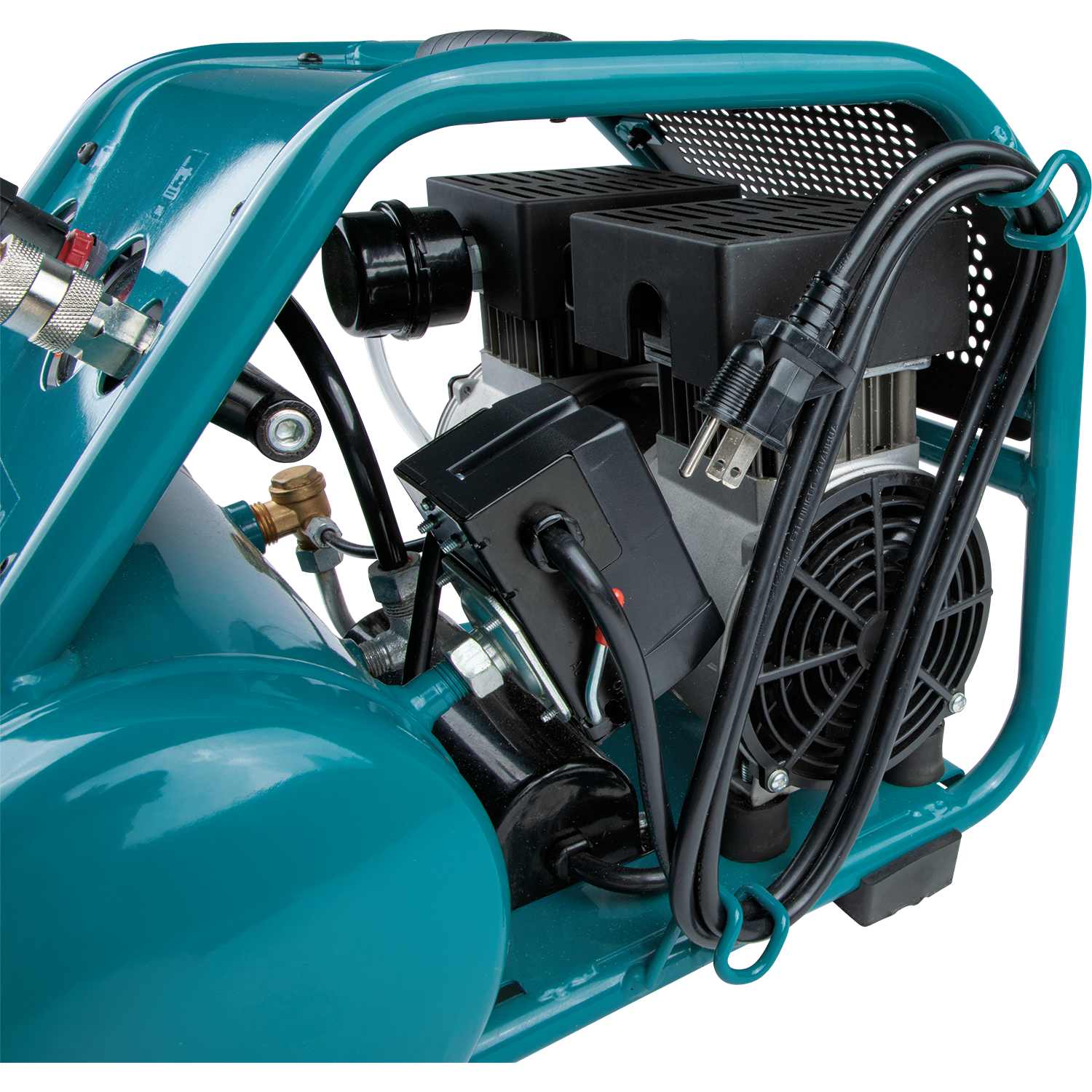 Makita Quiet Series 1 HP, 2 galões, sem óleo, compressor de ar elétrico