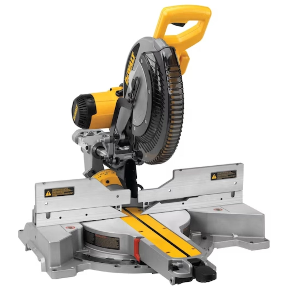 Dewalt 12 pulgadas. Sierra ingletadora compuesta deslizante de doble bisel