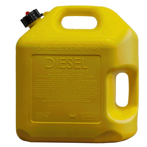 Diesel Can: 5 Gal Capacity, Self, Yellow