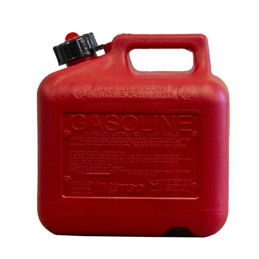 Bidón de gasolina: capacidad de 2 galones, propio, rojo