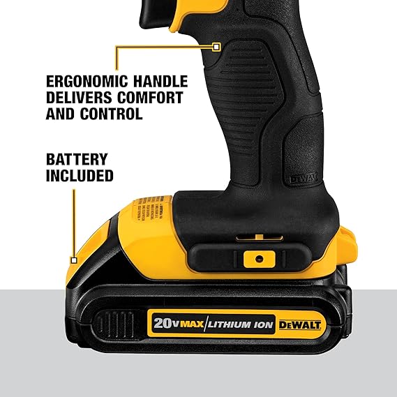 DEWALT 20V COMPACT 1/2¨ DRILL DRIVER MAX CORDLESS