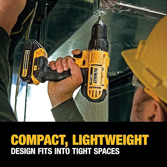 DEWALT 20V COMPACT 1/2¨ DRILL DRIVER MAX SEM FIO