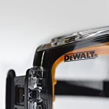 DEWALT SAFETY GOGGLE BLACK FRAME CLEAR LENS