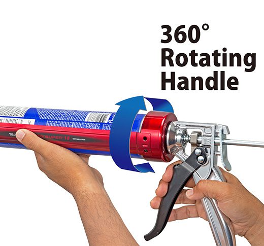 CONVOY SUPER 18, HIGH-TRUST ROTARY CAULK GUN , 900 ML / 1QUART