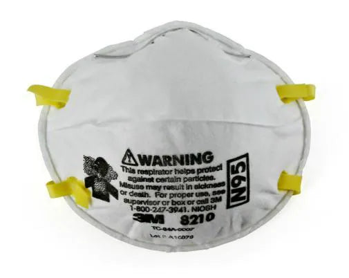 White Disposable N95 Particulate Respirator 20-Pack - 3M