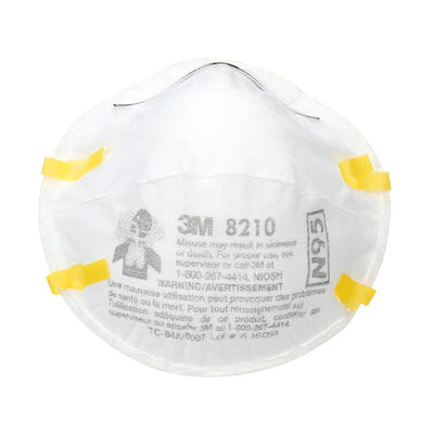 White Disposable N95 Particulate Respirator 20-Pack - 3M