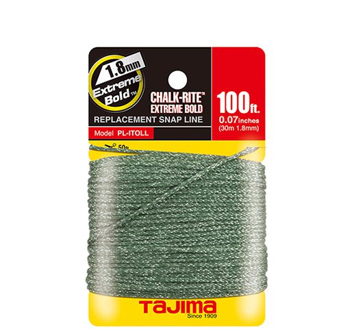 CHALK-RITE EXTREME BOLD BRAIDED LINE, 1.8 MM X 30M / 100FT