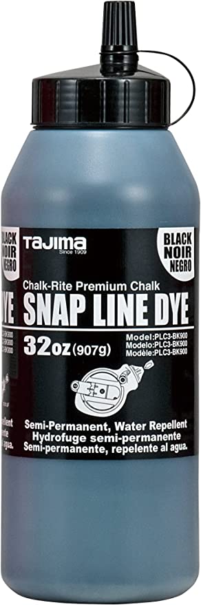 Tajima 32 oz/10,5 oz Snap Line Dye, preto