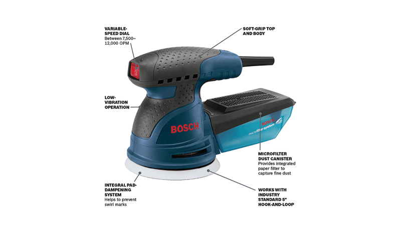 Bosch 5 In. Palm Random Orbit Sander/Polisher