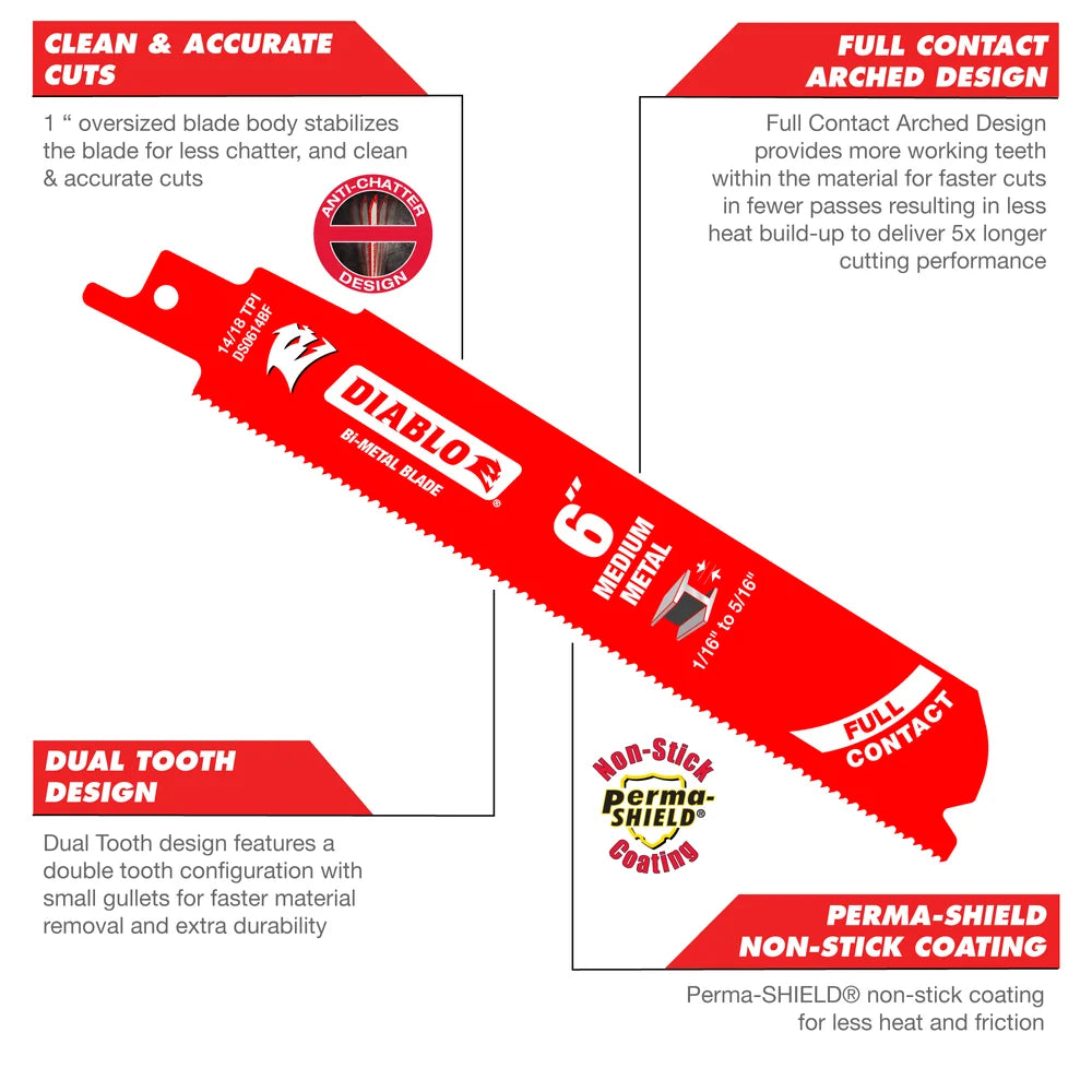 9¨ RECIP SAW BLADE BI METAL